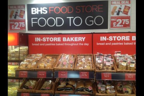 Food to go at Bhs, Staines